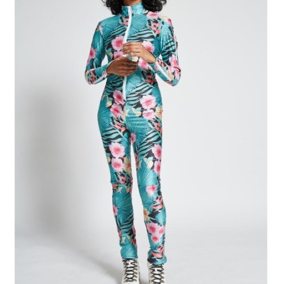 Jackets & Blazers - Retro Printed Ski Suit
